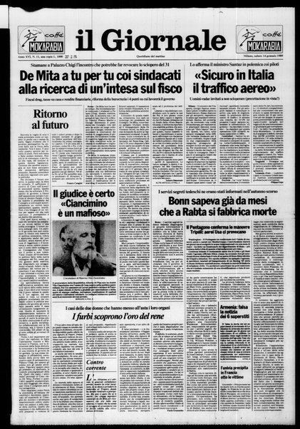 Il giornale : quotidiano del mattino